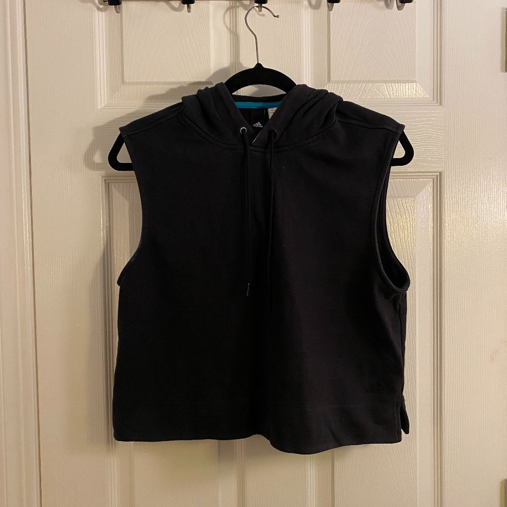 Adidas Cropped Hooded Top